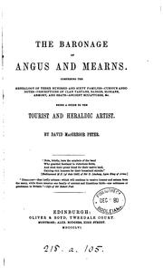 Cover of: The baronage of Angus and Mearns