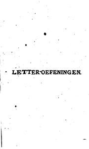 Cover of: Vaderlandsche letteroefeningen by 