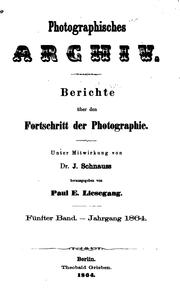 Cover of: Photographisches Archiv