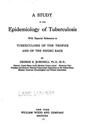 Cover of: A Study in the epidemiology of tuberculosis with especial reference to ... | 