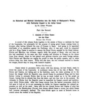 An historical and metrical introduction into the study of Shakspeare's works, with particular ... by Lübbo Wilken