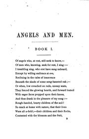 Cover of: Angels and men, a poem