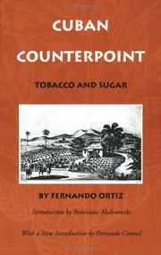 Cover of: Cuban Counterpoint: Tobacco and Sugar