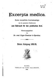 Cover of: Excerpta Medica