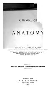 Cover of: A Manual of anatomy by Irving Samuel Haynes