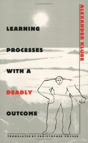 Cover of: Learning processes with a deadly outcome