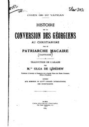 Cover of: Histoire de la conversion des géorgiens au Christianisme by 
