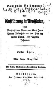 Cover of: Geschichte der Aufklärung in Abyssinien; oder, Nachricht von seinem und ...