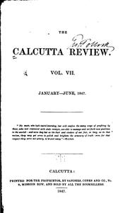 Cover of: Calcutta Review