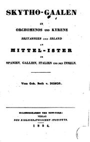 Cover of: Skytho-Gaalen in Orchomenos und Kyrene, Britannien und Irland, am Mittel-Ister in Spanien ...