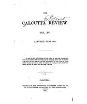 Cover of: The Calcutta Review