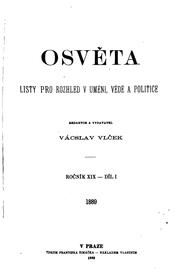 Cover of: Osvěta: Listy pro rozhled v umění, vědě a politice