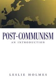 Cover of: Post-communism by Leslie Holmes