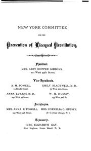 Cover of: An Address to members of the American legislature and of the medical profession
