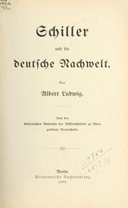 Cover of: Schiller und die deutsche Nachwelt.