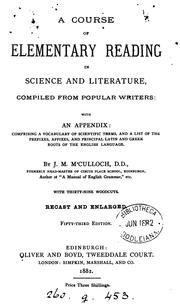 Cover of: A course of elementary reading in science and literature, compiled by J.M. M'Culloch