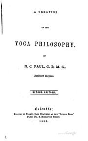 Cover of: A Treatise on the Yoga Philosophy