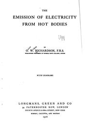 Cover of: The Emission of Electricity from Hot Bodies