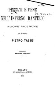 Cover of: Peccati e pene nell'Inferno dantesco: Nuove ricerche by 