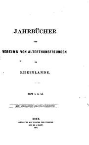 Cover of: Bonner Jahrbücher