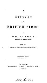 Cover of: A history of British birds by 