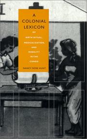 Colonial Lexicon by Nancy Rose Hunt