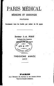 Cover of: Paris médical