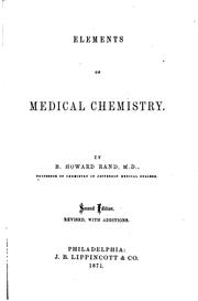 Cover of: Elements of Medical Chemistry