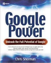 Cover of: Google Power by Chris Sherman
