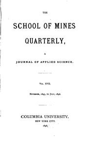 Cover of: The School of Mines Quarterly