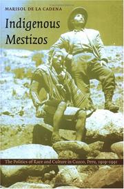 Indigenous Mestizos by Marisol de la Cadena