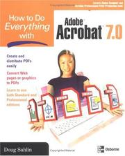 Cover of: How to do everything with Adobe Acrobat 7.0 by Doug Sahlin