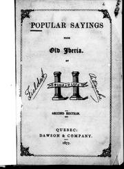 Popular sayings from old Iberia by Premio-Real comte de