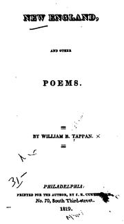 Cover of: New England, and Other Poems