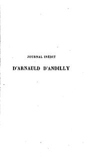 Cover of: Journal inédit, 1614-1620, publ. et annoté par A. Halphen