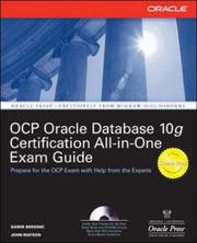 Cover of: Oracle Database 10g OCP Certification All-In-One Exam Guide (Oracle Database 10g Handbook) by Damir Bersinic, John Watson
