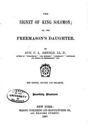Cover of: The Signet of King Solomon: Or, the Freemason