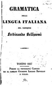 Cover of: Gramatica della lingua italiana