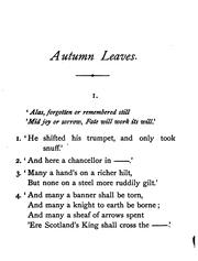 Cover of: Autumn leaves, acrostics from the poets. [With] Answers to the series