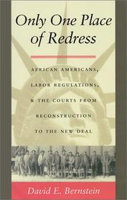 Cover of Only one place of redress