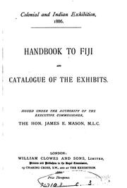 Cover of: Handbook to Fiji and Catalogue of the Exhibits