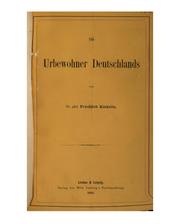 Cover of: Die Urbewöhner Deutschlands