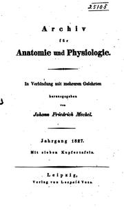 Cover of: Archiv für Anatomie und Physiologie