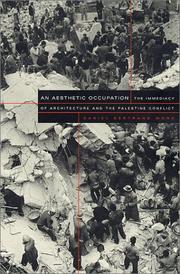 Cover of: An Aesthetic Occupation: The Immediacy of Architecture and the Palestine Conflict