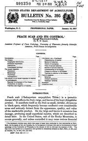 Cover of: Peach Scab and Its Control | 