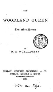 Cover of: the woodland queen and other poems