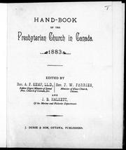 Cover of: Hand-book of the Presbyterian Church in Canada, 1883