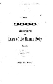 Cover of: Over 3000 Questions on Laws of the Human Body Or Physiology