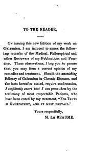 Cover of: On Galvanism, and its extraordinary efficacy in the cure of stomach, liver, nervous, and other ...