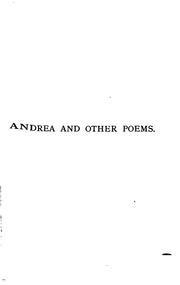 Cover of: Andrea and Other Poems | 